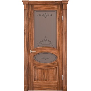 Двері міжкімнатні TERMINUS Caro 55 Горіх американський засклена