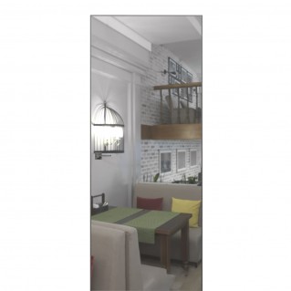 Двері приховані TERMINUS 812 Дзеркало срібло