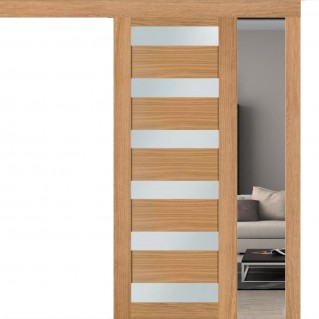 Двері розсувні TERMINUS Modern 136 Дуб світлий ПО Двері розсувні TERMINUS Modern 136 Дуб світлий ПО