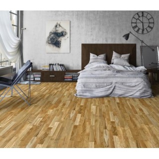 Паркетна дошка Serifoglu Дуб Економі 3-Х смуговий лак