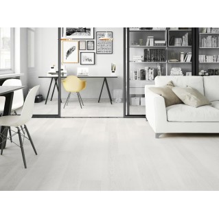 Паркетная доска BARLINEK Ясень Lemon Sorbet Grande 1W1000489 белый матовый лак Паркетная доска BARLINEK Ясень Lemon Sorbet Grande 1W1000489 белый матовый лак