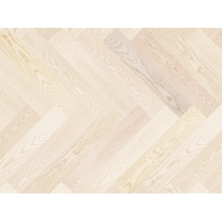 Паркетная доска BARLINEK Ясень Moonlight Piccolo 1WC000018 белый матовый лак