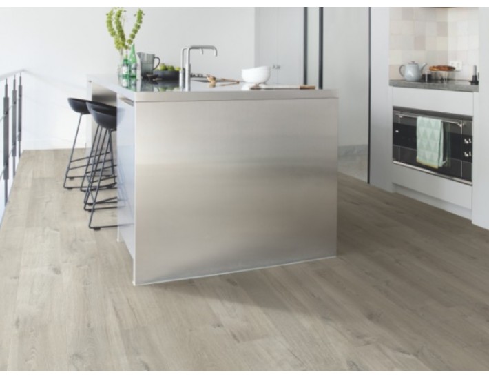 Фото Ламінат QUICK STEP IM3558 Дуб м'який сірий 2