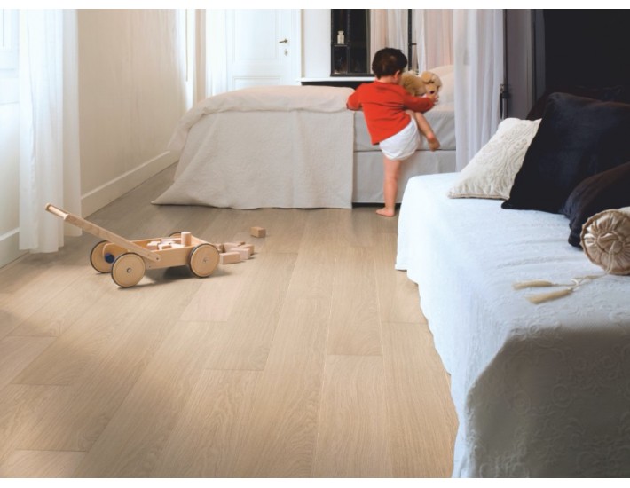 Фото Ламінат QUICK STEP IMU3105 Дуб лакований білий 2 Фото Ламінат QUICK STEP IMU3105 Дуб лакований білий 2