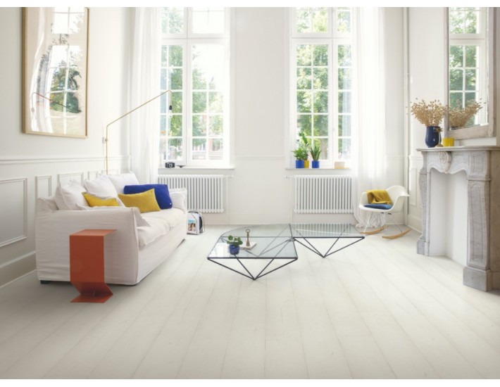 Фото Ламінат QUICK STEP SIG4753 Дуб фарбований білий 2 Фото Ламінат QUICK STEP SIG4753 Дуб фарбований білий 2