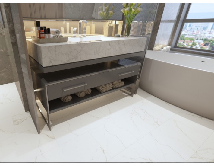 Фото Вінілова підлога SPC Apro Stone ST-805 Мармур Carrara 2