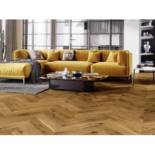 Паркетная доска BARLINEK Дуб Mainland Chevron 1WV000004 матовый лак