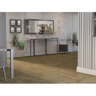 Паркетная доска BARLINEK Дуб Ontario Chevron 1WV000012 масло OXI