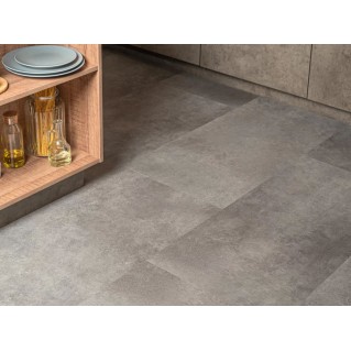 Виниловый пол Vinilam Ceramo 71610 Цемент Стальной