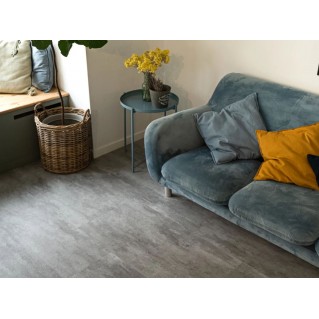 Виниловый пол Vinilam Ceramo 71614 Цемент Светлый